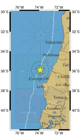 Sismo de 5,1 Richter se registró en el Biobío