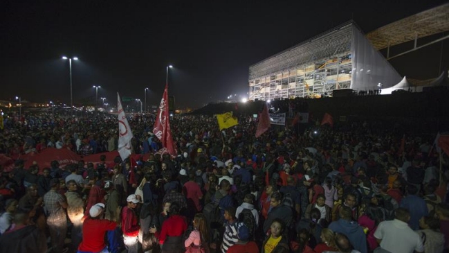 Huelga del metro en Sao Paulo provoca incidentes a días del Mundial