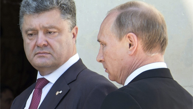 Putin se reunió por primera vez con el nuevo presidente de Ucrania