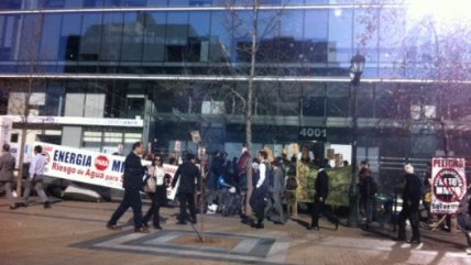   Manifestación contra Alto Maipo en Las Condes 