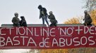Con dos detenidas terminó protesta de trabajadoras de call center