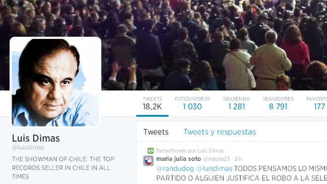  Luis Dimas insultó al árbitro del partido de Chile  