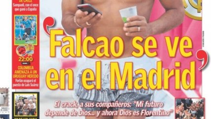 Diario AS aseguró que Radamel Falcao se ve en Real Madrid