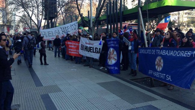 Sindicato de AFP Habitat cumplió 25 días en huelga