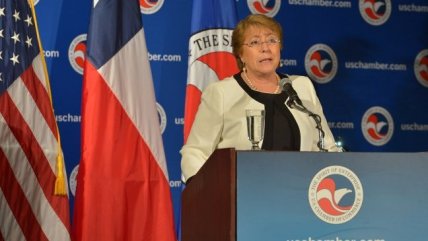  Bachelet se reunió con empresarios estadounidenses  