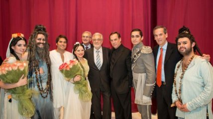   Plácido Domingo asistió al estreno de 