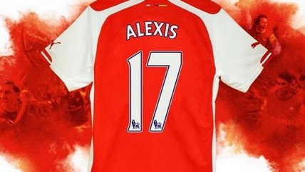Esta será la camiseta de Alexis Sánchez en Arsenal FC