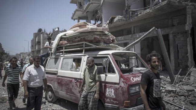 Ascienden a 985 los muertos por bombardeos en Gaza