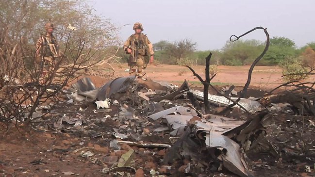 Encuentran la segunda caja negra del avión siniestrado en Mali