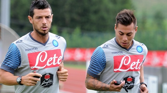 Eduardo Vargas jugó en triunfo de Napoli sobre Kalloni