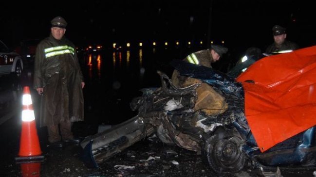 Tres fallecidos dejó accidente de tránsito en ruta que une San Javier y Constitución
