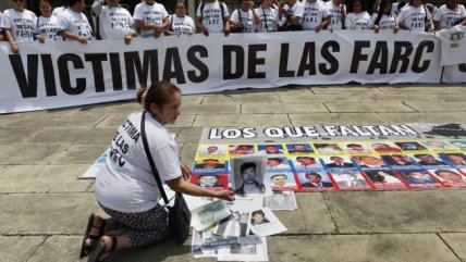  Víctimas de las FARC protestaron por su aporte al proceso de paz 