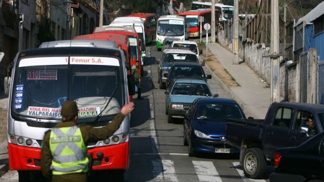 Este miércoles continuará paro parcial del transporte público en Valparaíso