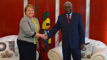  Bachelet se reunió con presidente de Mozambique  