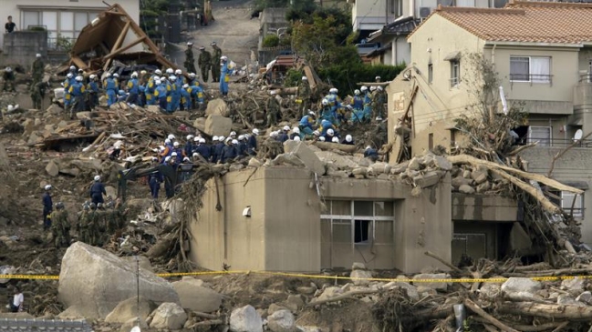 Se elevan a 90 los muertos y desaparecidos por inundaciones en oeste de Japón