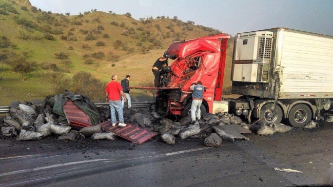 Ruta Los Libertadores cortada por fatal accidente