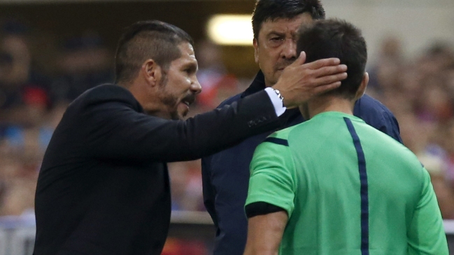 Diego Simeone recibió ocho fechas de castigo por incidentes en la Supercopa española
