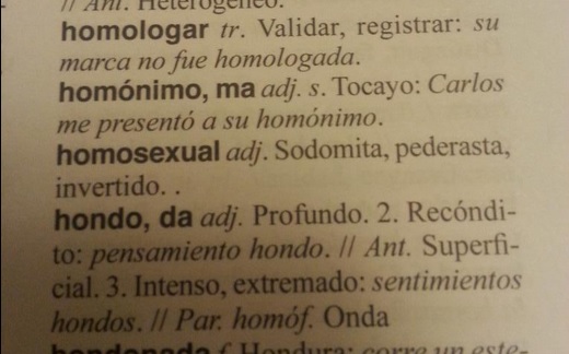 Zig Zag retirará diccionarios en que homosexual y pederasta son sinónimos