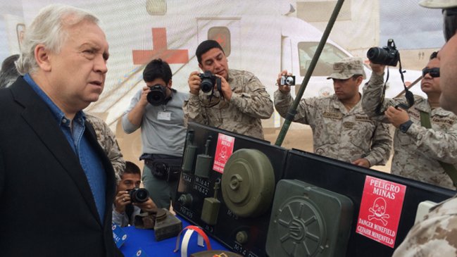 Chile eliminó el 46 por ciento del total de sus minas antipersonales instaladas