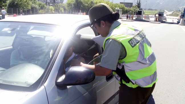 Carabineros adelantó controles preventivos en carreteras por Fiestas Patrias