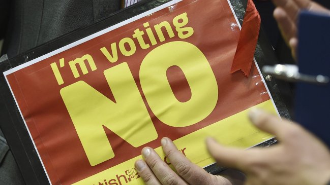 El 55 por ciento de los escoceses dijo 