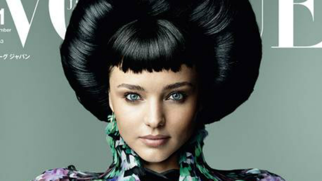 Miranda Kerr se viste de geisha para la portada de Vogue Japón