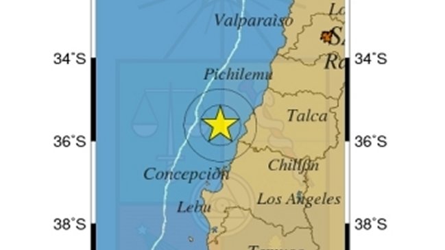 Sismo de mediana intensidad afectó al Maule y Biobío