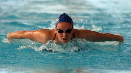 Kristel Köbrich también se quedó con medalla de plata en los 800 libre del Sudamericano