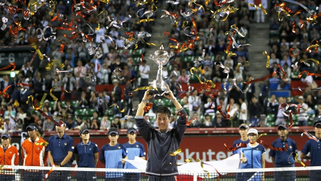 Kei Nishikori derribó a Milos Raonic para adjudicarse el ATP de Tokio