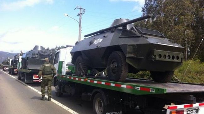 Comenzaron a operar vehículos blindados de Carabineros en la provincia de Arauco