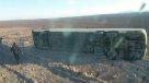 Volcamiento de bus de la empresa Tur Bus dejó un muerto en Antofagasta