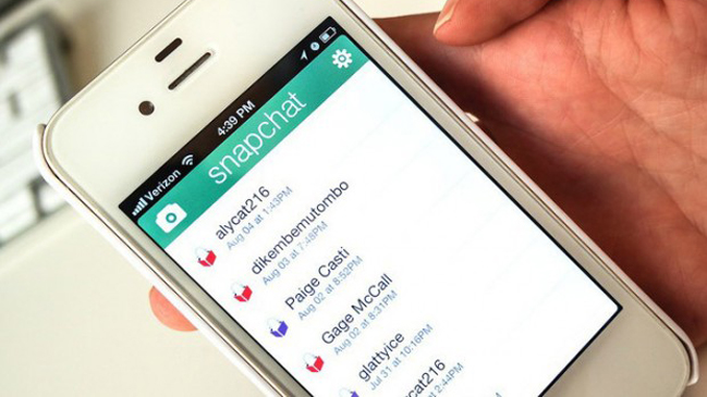 Snapchat admite filtraciones de fotos mediante 