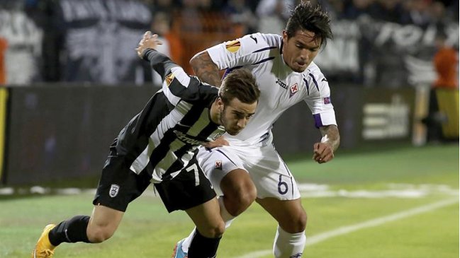 Fiorentina sin David Pizarro venció a domicilio a PAOK