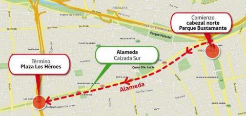 Así será el recorrido de la marcha 