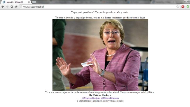 Piratas hackearon sitio web de Superintendencia de Seguridad Social