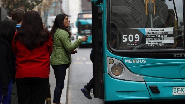 Santiago tiene la quinta tarifa más cara del transporte público en Latinoamérica