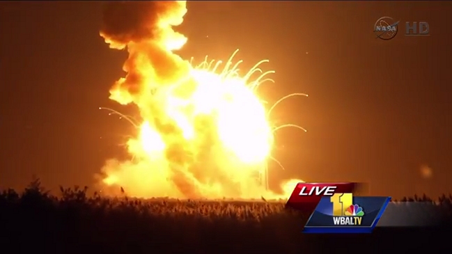 Explotó cohete de la NASA durante su lanzamiento