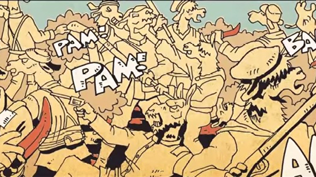 Cómic grafica la matanza de la escuela Santa María de Iquique