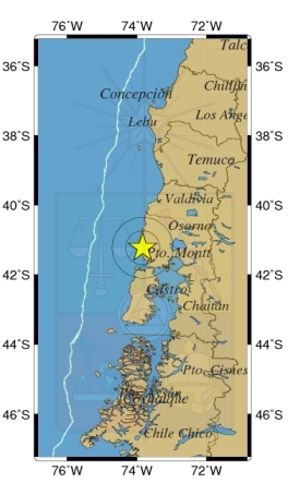 Sismo de magnitud 4,9 Richter afectó a la Región de Los Lagos