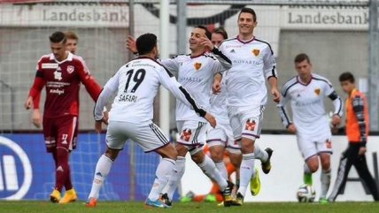   El golazo de tiro libre Marcelo Díaz en el triunfo de Basilea 