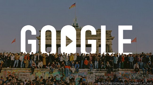 Google también conmemora la caída del Muro de Berlín