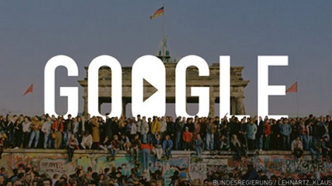  Google también recuerda la caída del Muro de Berlín  