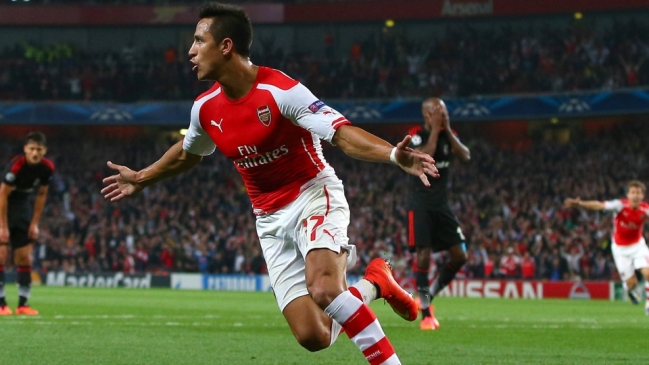 Arsenal y Alexis Sánchez buscarán clasificar a octavos de la Champions ante B. Dortmund