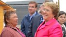 Bachelet visitó viviendas reconstruidas del incendio de Valparaíso