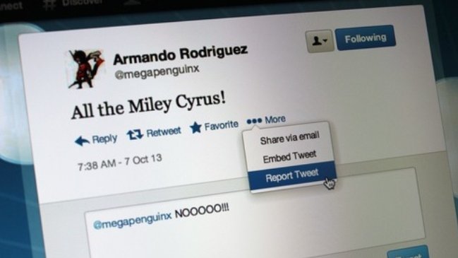 Twitter simplificará proceso para denunciar mensajes ofensivos