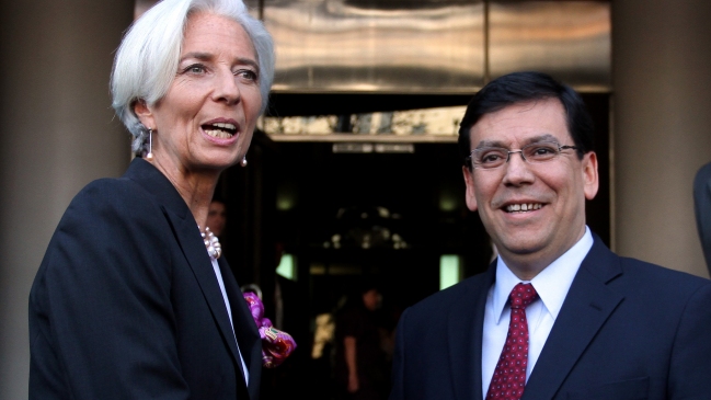 Directora del FMI se reunió con ministro de Hacienda en Chile