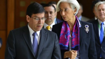   Lagarde inició temprano su agenda sabatina en Santiago 