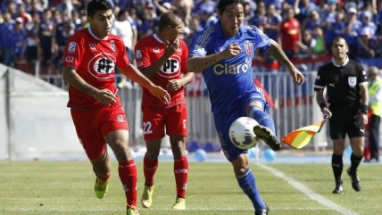 El primer tiempo del duelo entre U. de Chile y U. La Calera