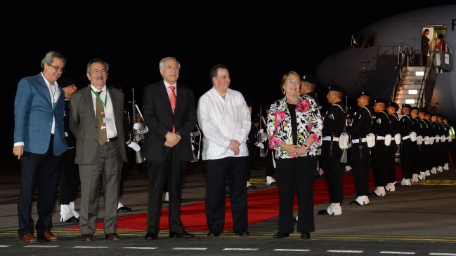 Bachelet llegó a México para participar en la XXIV Cumbre Iberoamericana