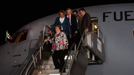   La llegada de Bachelet a México para participar en Cumbre Iberoamericana 